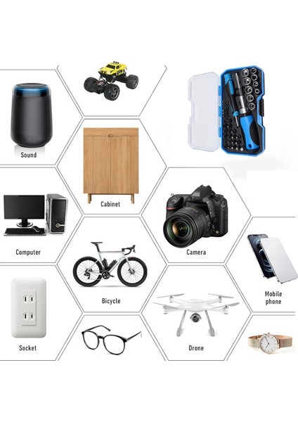 Garajlar ve Bisikletler Için 44 Parçalı Cırcırlı Tornavida Ucu Kovan Seti (Yurt Dışından) modelleri