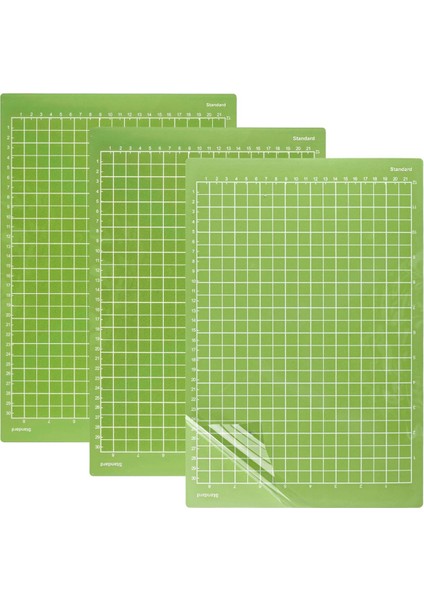 (Güçlü Tutuş), 3 Adet Yapışkanlı Kesme Matı (Yeşil) (Yurt Dışından)