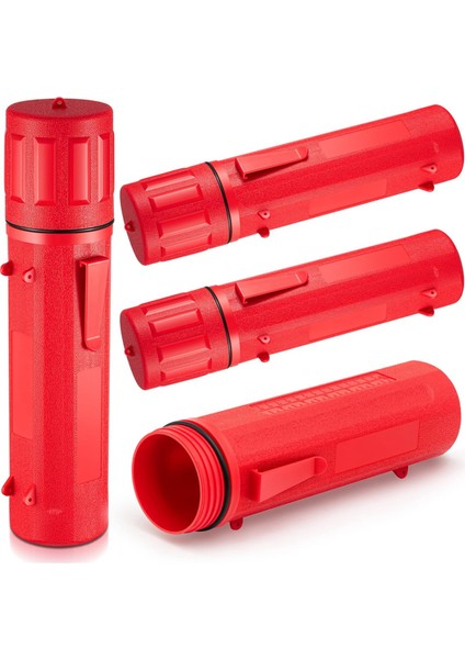 4 Adet Kaynak Çubuğu Depolama Hava Geçirmez Kaynak Çubuğu Kabı Kırmızı (Yurt Dışından)