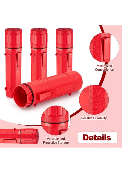 4 Adet Kaynak Çubuğu Depolama Hava Geçirmez Kaynak Çubuğu Kabı Kırmızı (Yurt Dışından) modelleri