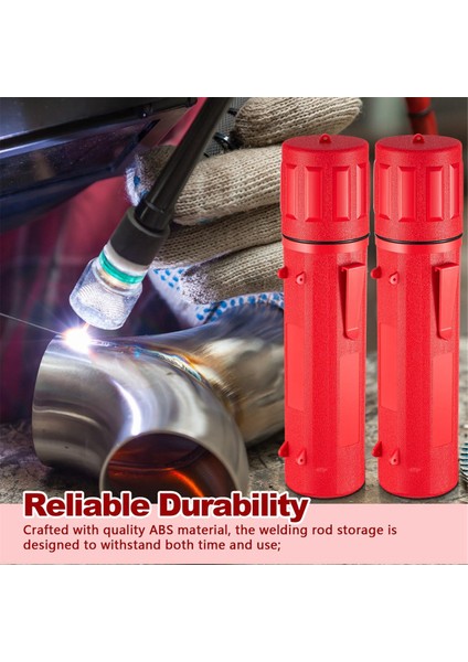 4 Adet Kaynak Çubuğu Depolama Hava Geçirmez Kaynak Çubuğu Kabı Kırmızı (Yurt Dışından) indirimleri