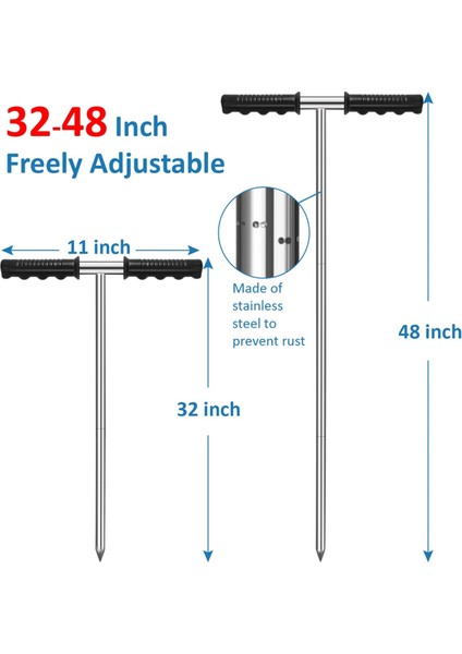 Paslanmaz Çelik Toprak Probu, Ayarlanabilir Toprak Çubuğu Aracı (Yurt Dışından) fırsatları
