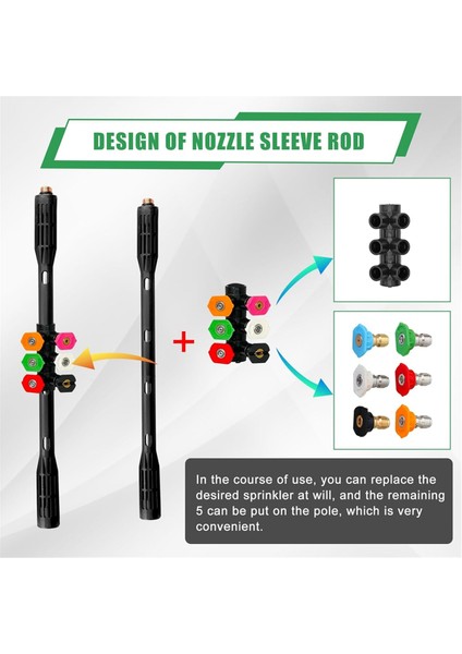 Yükseltilmiş Yüksek Basınçlı Temizleme Makinesi Uzatma Çubuğu, Temizleme Direği (Yurt Dışından) modelleri