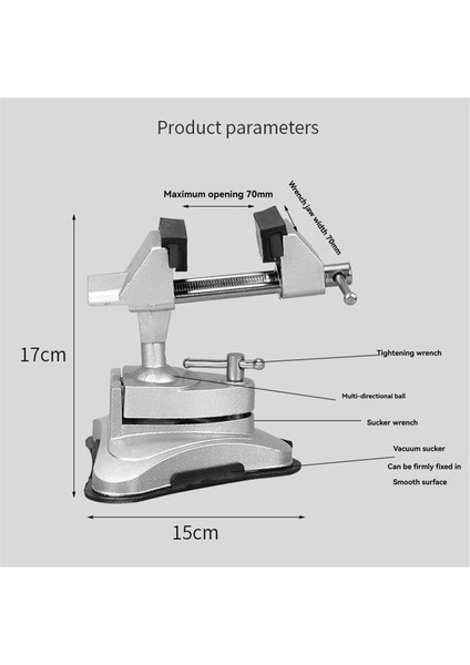 Ağır Hizmet Mekanik Ev Tipi Mengene Tezgahı Küçük Tezgah Mengene Kelepçesi (Yurt Dışından) fırsatları