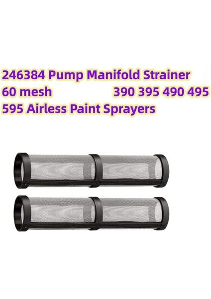 GRACO395 Için 246385 ve 246384 Yedek Filtre Ekran Takımı (Yurt Dışından) modelleri