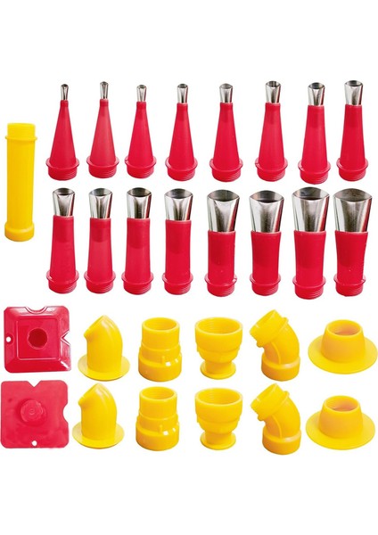 29 Adet Evrensel Entegre Kauçuk Nozul Takım Seti, Kalafatlama Uçları (Yurt Dışından)