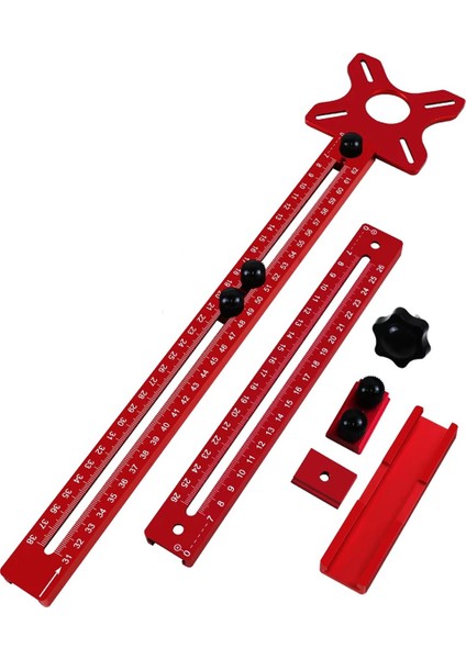 Yönlendirici Frezeleme Yiv Braketi, 9-61CM Yarıçaplı Yönlendirici Daire Kesme Aparatı (Yurt Dışından)