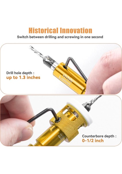 5 Adet 1/4in Serbest Bırakma Hexshank'lı Havşa Matkap Ucu Seti (Yurt Dışından) indirimleri