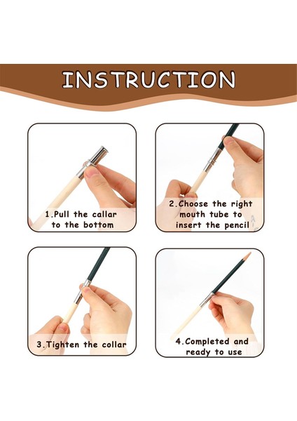 Sanatçılar Için 12 Adet Ahşap Kalem Kalem Uzatıcıları (Yurt Dışından) fırsatları