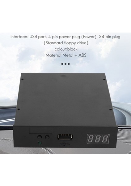 SFR1M44-U100K Siyah 3.5 Inç 1.44MB USB SSD Disket Sürücü Emülatörü (Yurt Dışından) fiyatları