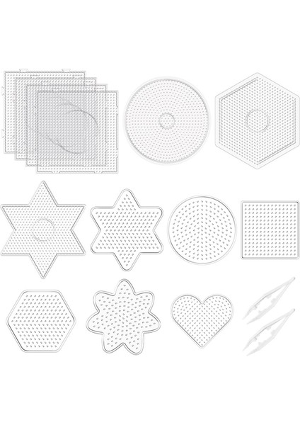 15 Adet 5 mm Sigorta Boncukları Pegboard'ları Plastik Sigorta Boncukları Panoları (Yurt Dışından)