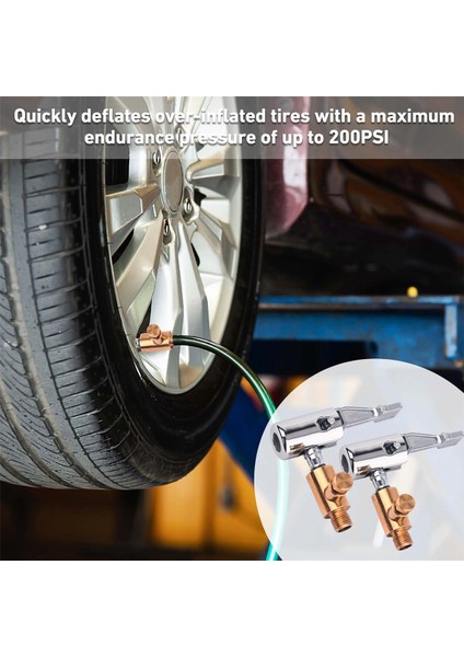 2 Adet Hava Mandrenli Lastik Şişirme Aleti, Metal Kilitli Lastik Hava Mandrenli (Yurt Dışından) indirimleri