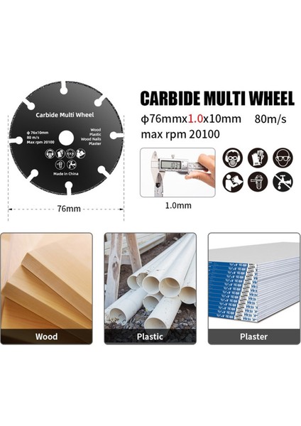 76MM Kesme Diski Dairesel Reçine Taşlama Tekerleği Testere Bıçağı 3 Adet (Yurt Dışından) fiyatları