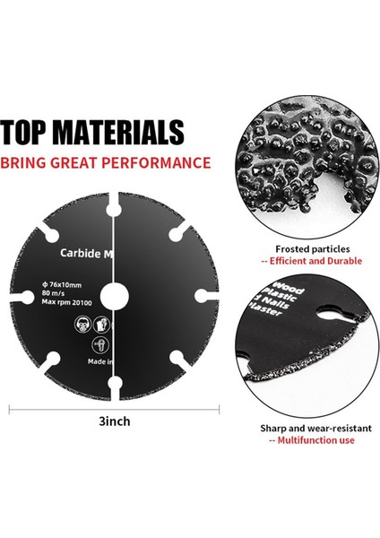 76MM Kesme Diski Dairesel Reçine Taşlama Tekerleği Testere Bıçağı 3 Adet (Yurt Dışından) fırsatları