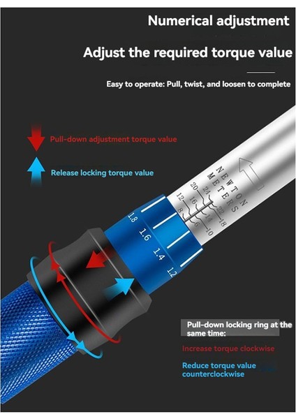 1/4in 2-24NM Tork Anahtarı Ayarlanabilir Tork Anahtarı (Yurt Dışından) indirimleri