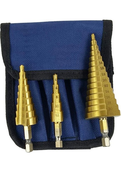 3 Parçalı Altıgen Saplı Basamaklı Matkap Büyük (Yurt Dışından)