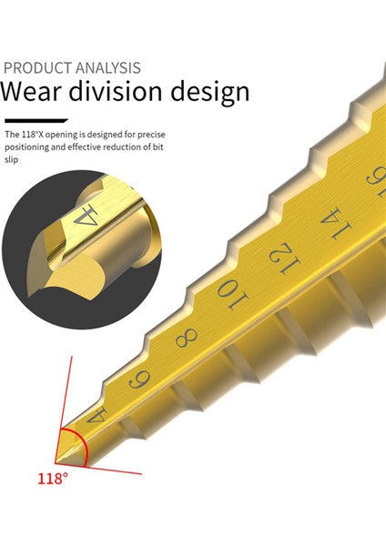 3 Parçalı Altıgen Saplı Basamaklı Matkap Büyük (Yurt Dışından) modelleri