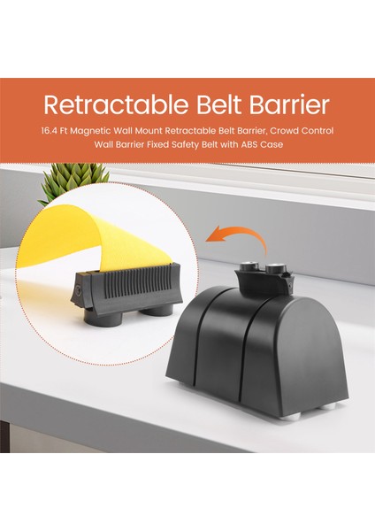 16.4 Ft Manyetik Duvara Monte Geri Çekilebilir Kemer Bariyeri (Yurt Dışından) fırsatları