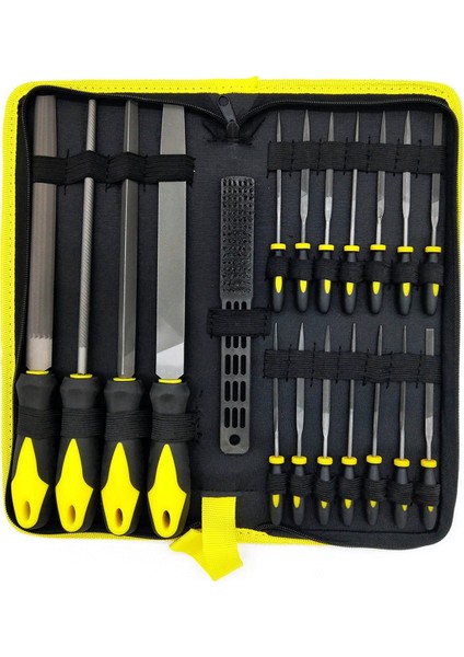 19 Adet Düz, Yarı Dairesel, Dairesel, Üçgen Metal Çelik Dosya (Yurt Dışından)