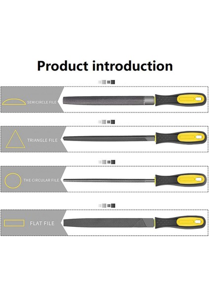 19 Adet Düz, Yarı Dairesel, Dairesel, Üçgen Metal Çelik Dosya (Yurt Dışından) fiyatları