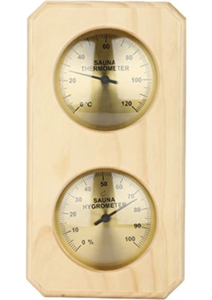 Otel Veya Sauna Odası Için 2'si 1 Arada Ahşap Sauna Higrotermografı (Yurt Dışından)