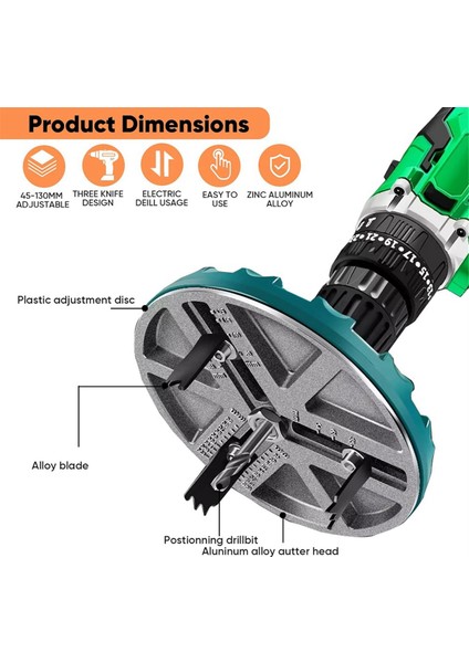 Delme, Delik Testeresi, Ağaç Işleme Aletleri Için Ayarlanabilir Delme Testeresi Aleti (Yurt Dışından) indirimleri