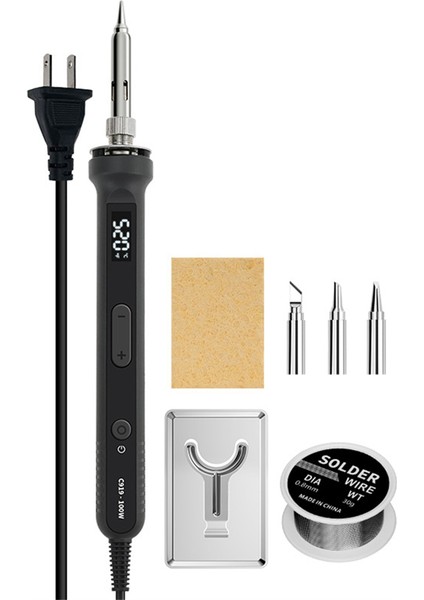Dijital Elektrikli Lehimleme Demiri Seti Sıcaklık Ayarlanabilir Abd Fişi (Yurt Dışından)