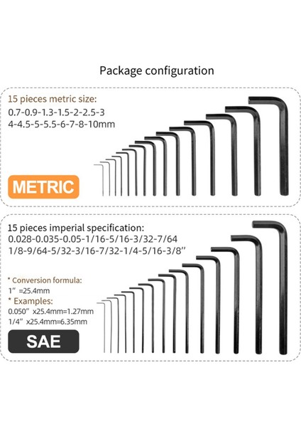 30 Parça Altıgen Anahtar Seti Bilyalı Anahtar Metrik Inç Altıgen Alet Altıgen Anahtar Anahtarı (Yurt Dışından) indirimleri