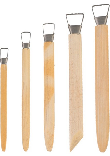 5 Adet/grup Profesyonel Bambu Polimer Kil Aletleri Seramik Kazıyıcı (Yurt Dışından)