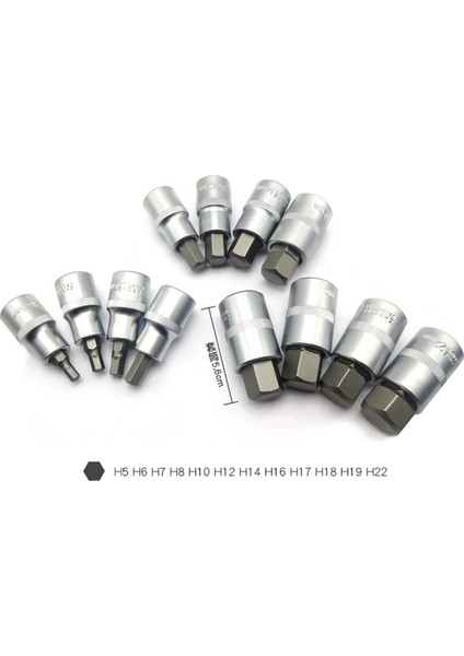 12 Parça Altıgen Tornavida Kovanı Seti (Yurt Dışından) modelleri