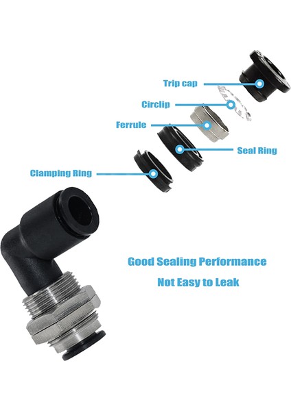10 Adet Bölme Dirseği 1/4in x 1/4in Boru Od Itme, 90 Derece Dirsek Hızlı (Yurt Dışından) fırsatları