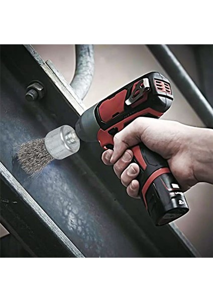 Matkap Için 12 Adet Tel Fırça Tekerleği, Tel Tekerlek Bardak Fırçaları (Yurt Dışından) fırsatları