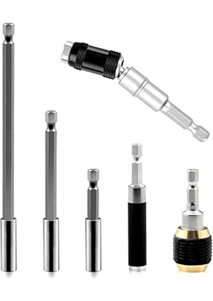 Matkap Ucu Tutucu Uzatma 6 Parça Esnek Manyetik Döner Uç Tutucu (Yurt Dışından)