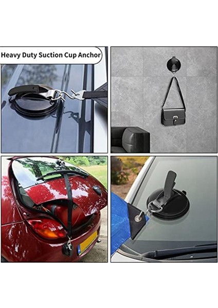 Araba Tentelerini Sabitlemek Için Kancalı 4 Adet Güçlü Vantuzlu Ankraj (Yurt Dışından) modelleri