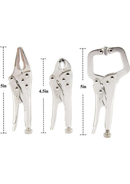 3 Adet Mini Mengene Kilitli Kavisli Çeneli Pense ve Uzun Burun ve C Kelepçesi (Yurt Dışından) indirimleri