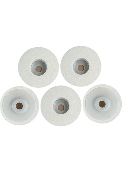 125MM Açı Taşlama Makinesi Için 5 Adet Yün Keçe Parlatma Tekerleği Disk Takımı (Yurt Dışından)