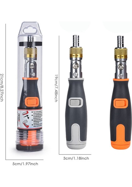 10'lu 1 Arada Gri Tornavida Seti Çift Yönlü Cırcırlı Toplu (Yurt Dışından) indirimleri