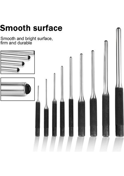 9 Adet Çelik Yuvarlak Pimler Punch Ayarlayıcı Punch Avcılık Sökücü Araçları (Yurt Dışından) fiyatları