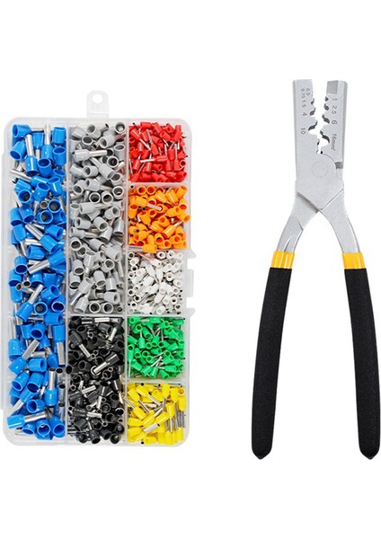 ve Pin Terminalli Sıkma Pensesi Pz0.5-16 Kombinasyon Seti (Yurt Dışından)