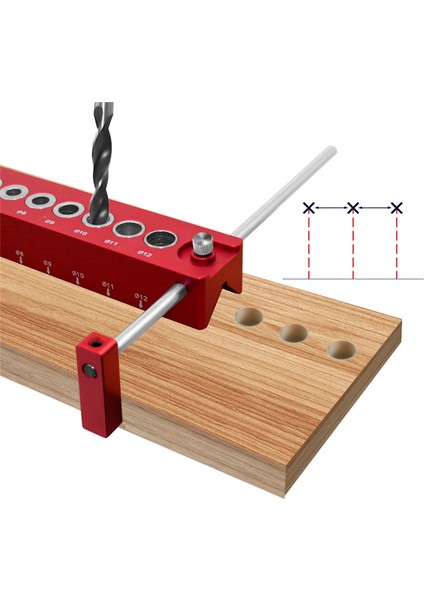 3-12MM Dikey Cep Deliği Takımı Ahşap Işleme Dübel Matkap Kılavuzu Bulucu (Yurt Dışından)