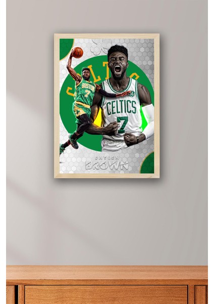 Jaylen Brown Çerçeveli Tablo - Boston Celtics Nba Posteri Tablo fiyatları