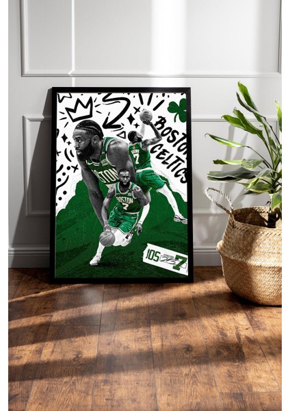 Jaylen Brown Çerçeveli Tablo - Boston Celtics Nba Posteri Tablo fiyatları
