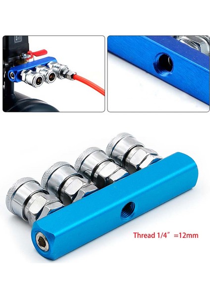 Pnömatik Distribütör 4 Yollu Hava Hortumu Hızlı Bağlantı Bağlantı Aracı (Yurt Dışından) fırsatları