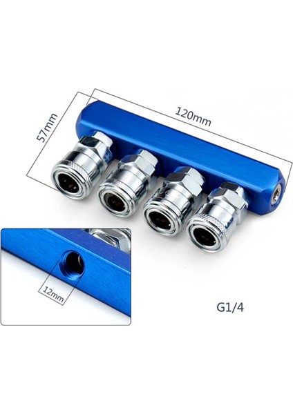 Pnömatik Distribütör 4 Yollu Hava Hortumu Hızlı Bağlantı Bağlantı Aracı (Yurt Dışından) indirimleri