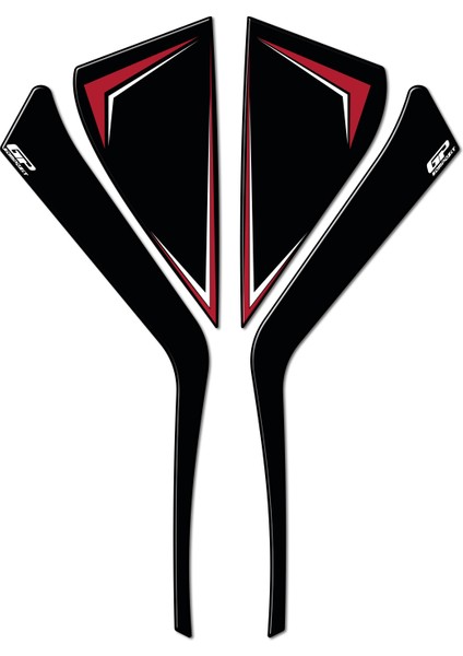 Honda Pcx 125 2025 Uyumlu Yan Pad Kırmızı