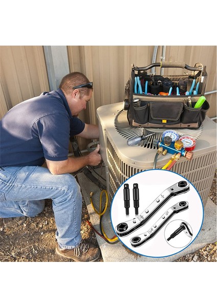 Hvac Servis Anahtarı Aleti, Klima Vanası Cırcır Anahtarı Seti (Yurt Dışından) fırsatları