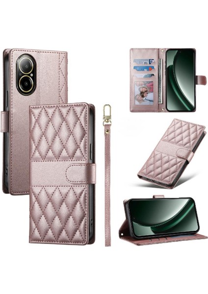 Realme C67 4g Deri Çanta Çift Sapanlar Darbeye Dayanıklı Cüzdan Için Flip Case (Yurt Dışından) modelleri