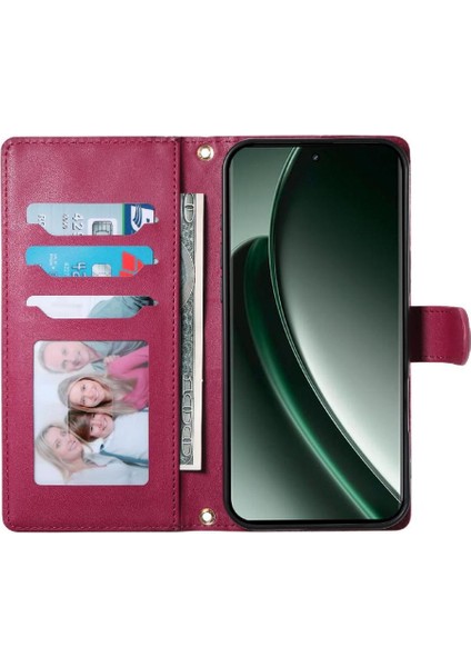 Realme C67 4g Deri Çanta Çift Sapanlar Darbeye Dayanıklı Cüzdan Için Flip Case (Yurt Dışından) modelleri