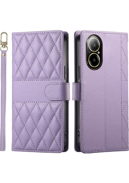 Realme C67 4g Deri Çanta Çift Sapanlar Darbeye Dayanıklı Cüzdan Için Flip Case (Yurt Dışından) modelleri
