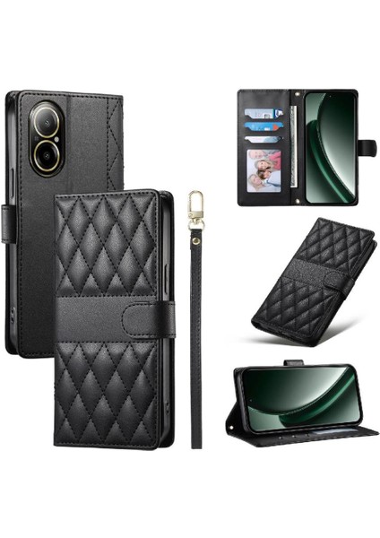 Realme C67 4g Deri Çanta Çift Sapanlar Darbeye Dayanıklı Cüzdan Için Flip Case (Yurt Dışından) modelleri